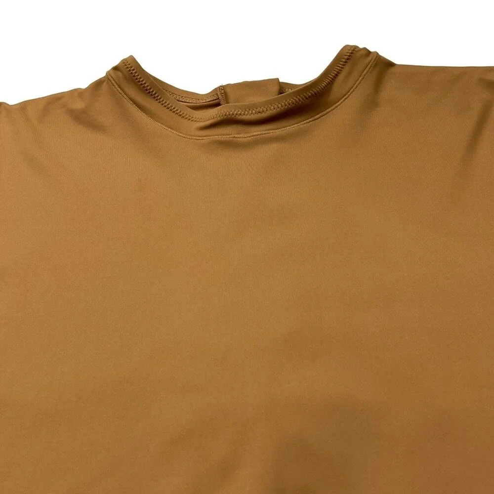 SKIMS Swim Long‎ Sleeve One Piece Almond Womens 4X